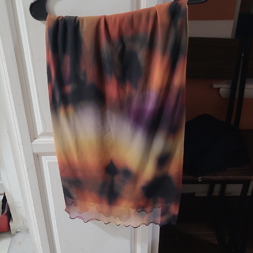 Topshop Brown and Black Skirt